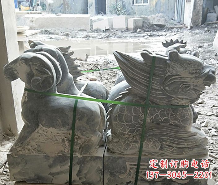 贵州12生肖动物石雕