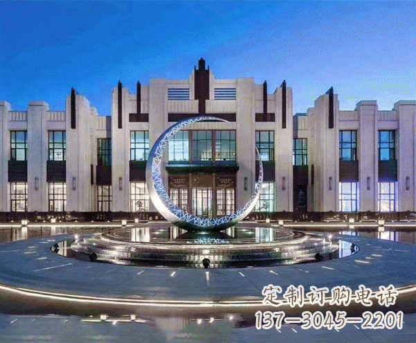 贵州高档不锈钢月亮摆件