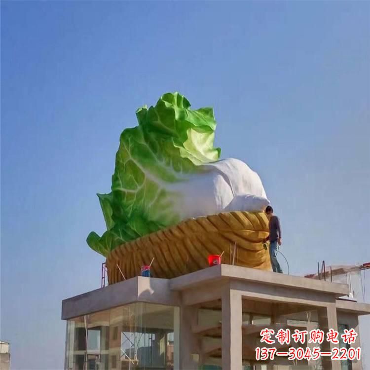 贵州玻璃钢白菜雕塑