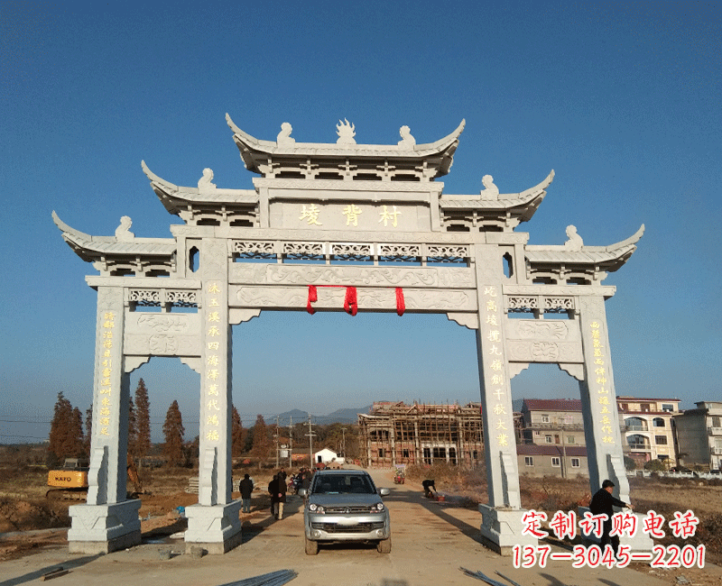 贵州全国著名景点石雕牌坊