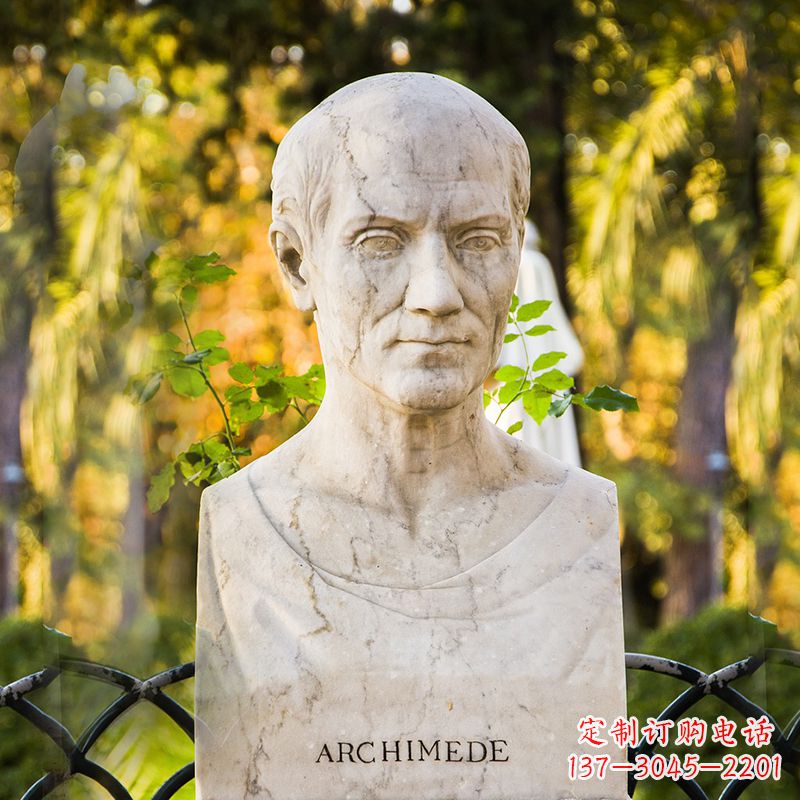 贵州阿基米德头像雕塑让伟大思想永恒镌刻