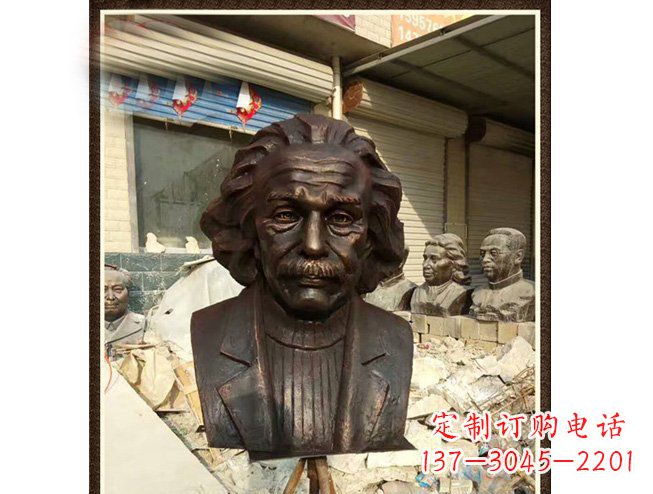 贵州爱因斯坦头像铜雕 (2)
