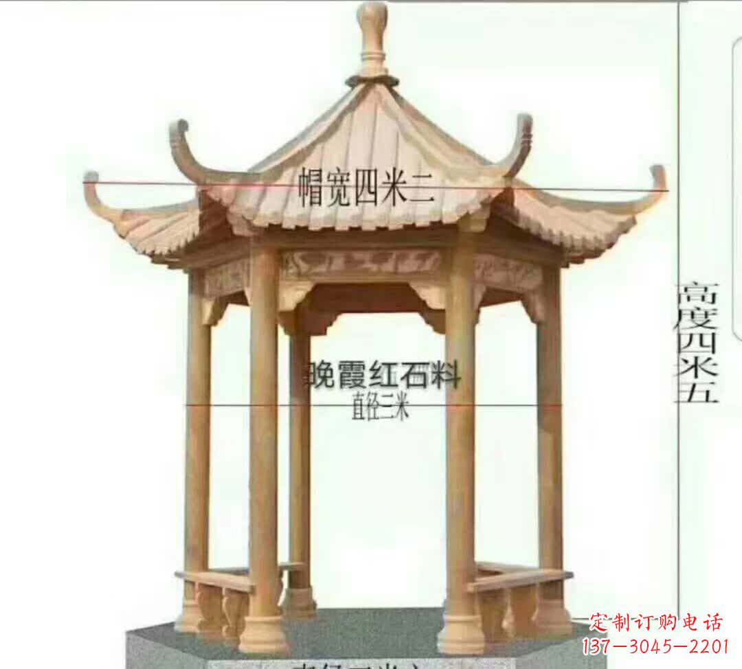 贵州八角凉亭石雕