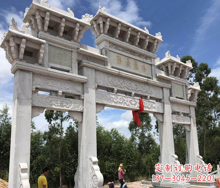 贵州八脚牌坊石雕