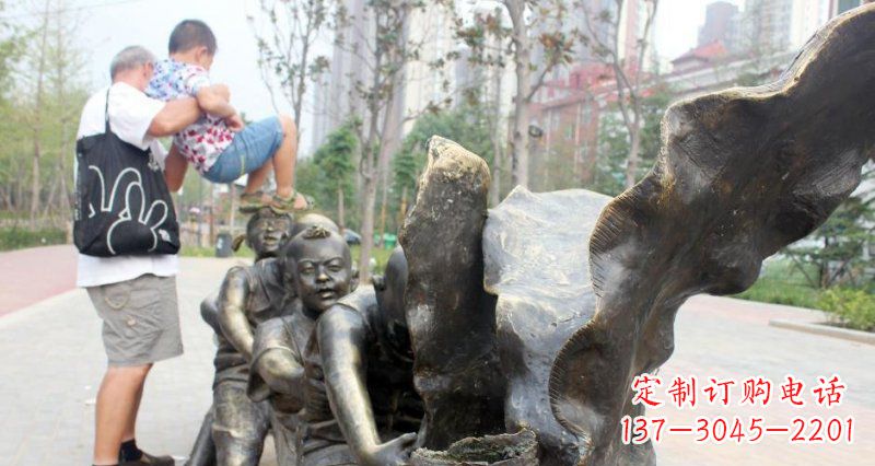 贵州拔萝卜小区景观铜雕精品