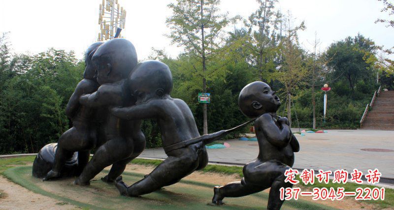 贵州萝卜街头铜雕的精美景观
