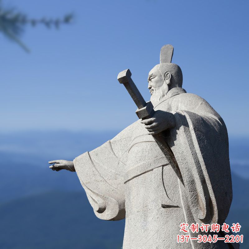 贵州秦始皇石雕像展现绝代霸气