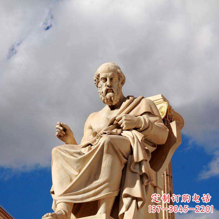 贵州柏拉图砂岩石雕景观-公园广场世界知名人物雕塑