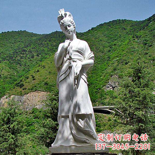 贵州褒姒汉白玉美女雕像