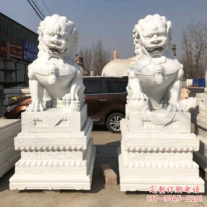 贵州新精美汉白玉狮子