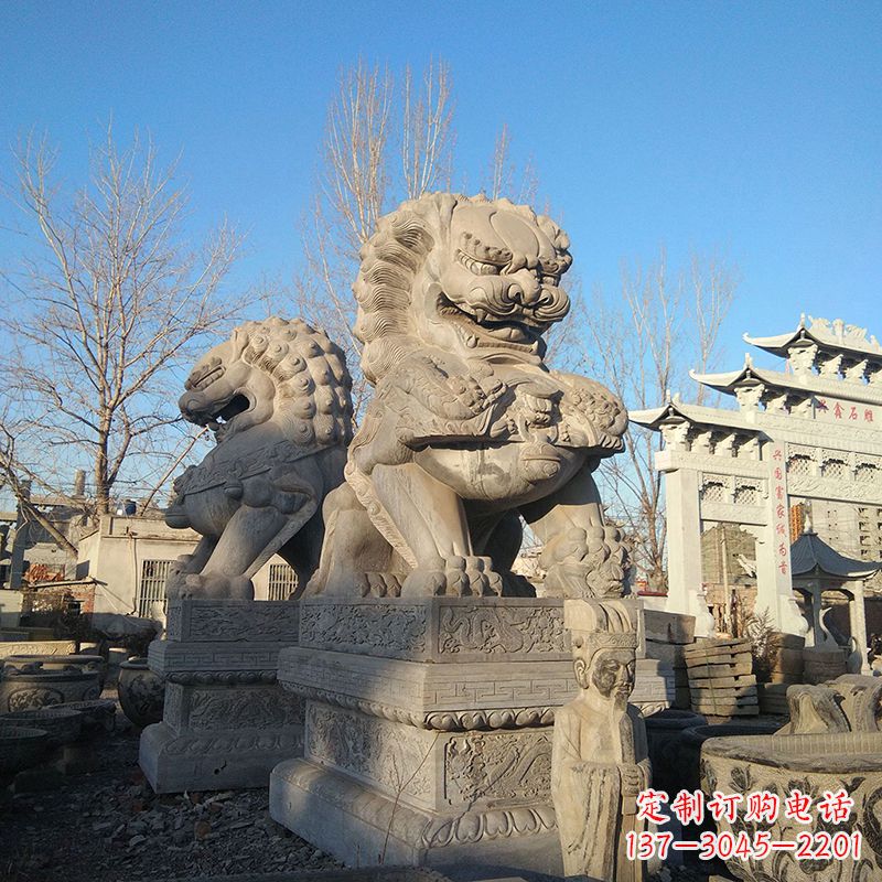 贵州新室内装饰狮子雕塑