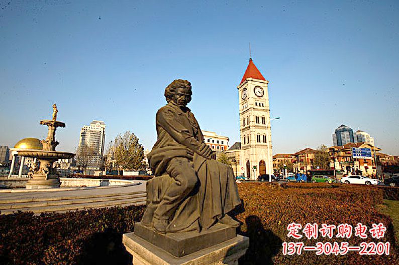 贵州贝多芬头像雕塑赞美音乐大师的艺术之作