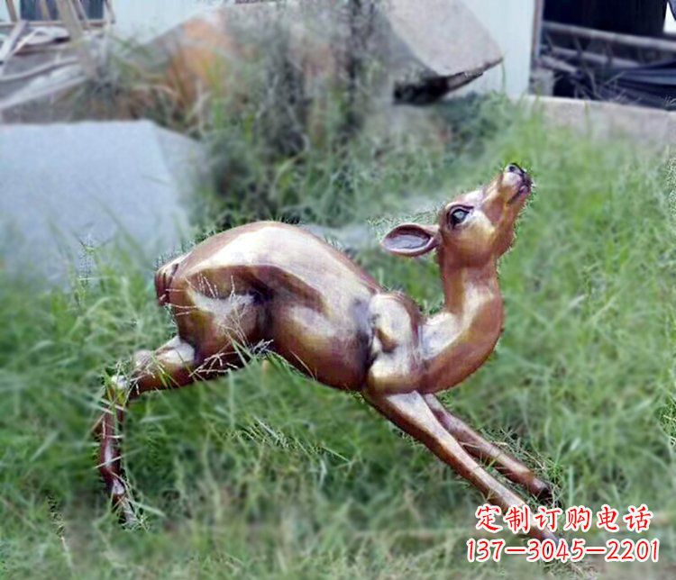 贵州精美玻璃钢仿铜动物摆件