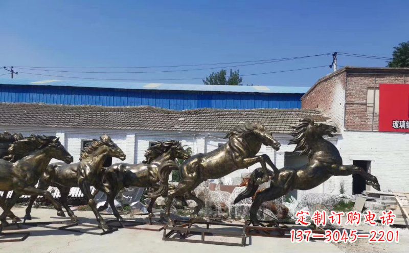 贵州“马儿风采”精美铜雕