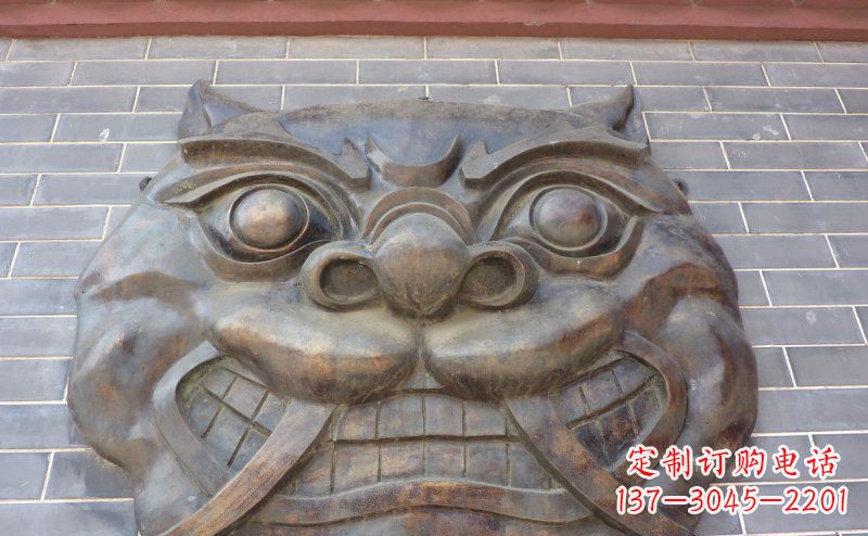 贵州狴犴古代神兽铜浮雕
