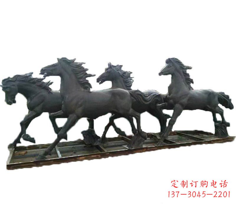 贵州别墅景观动物马铜雕塑 (2)