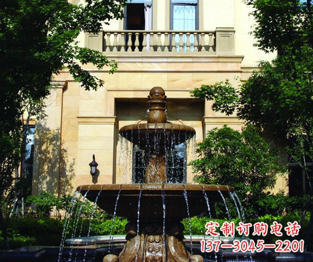 贵州多层喷泉石雕——景观装饰的精美绝伦