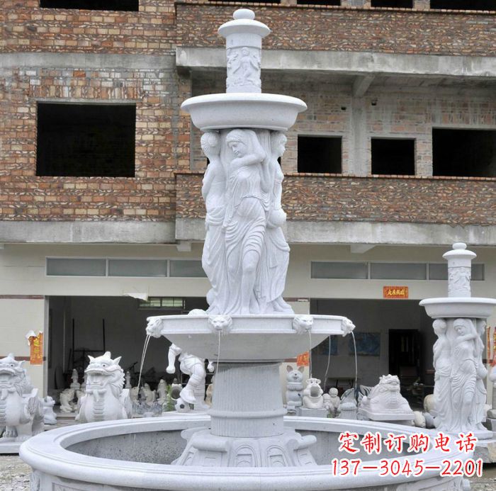 贵州精美绝伦的喷泉石雕