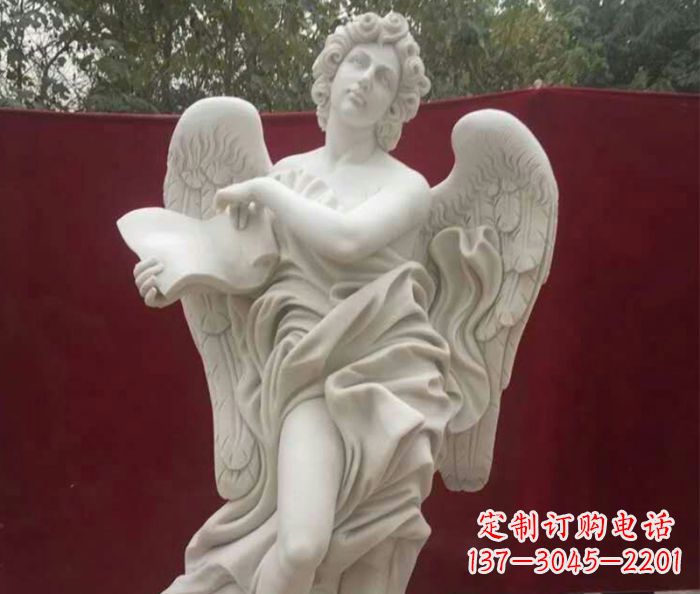 贵州别墅景观天使人物石雕 (2)