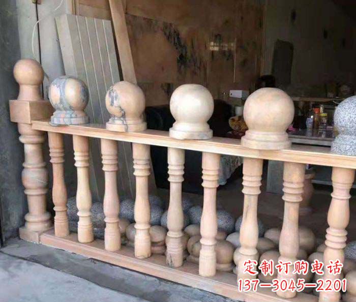 贵州新一代景观晚霞红石栏杆