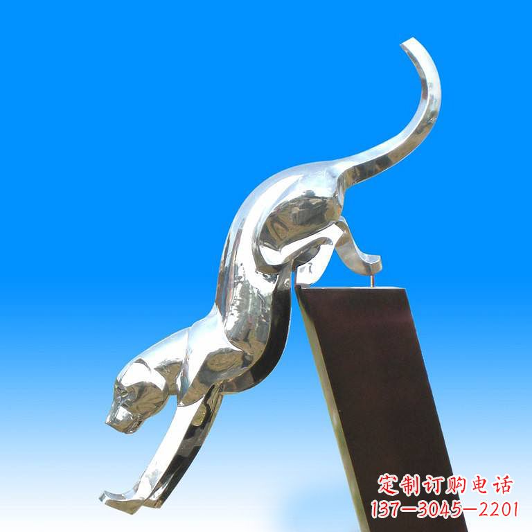 贵州豹玻璃——玻璃钢豹子雕塑