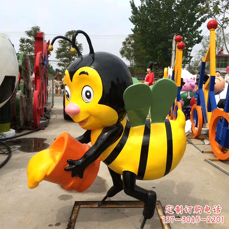 贵州玻璃钢蜜蜂雕塑