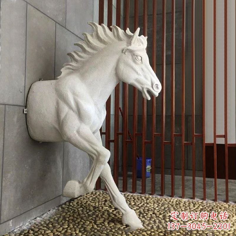 贵州玻璃钢创意动物雕塑——穿墙而过