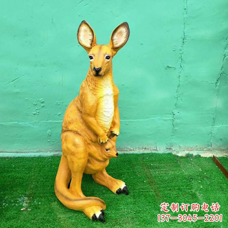 贵州玻璃钢袋鼠雕塑