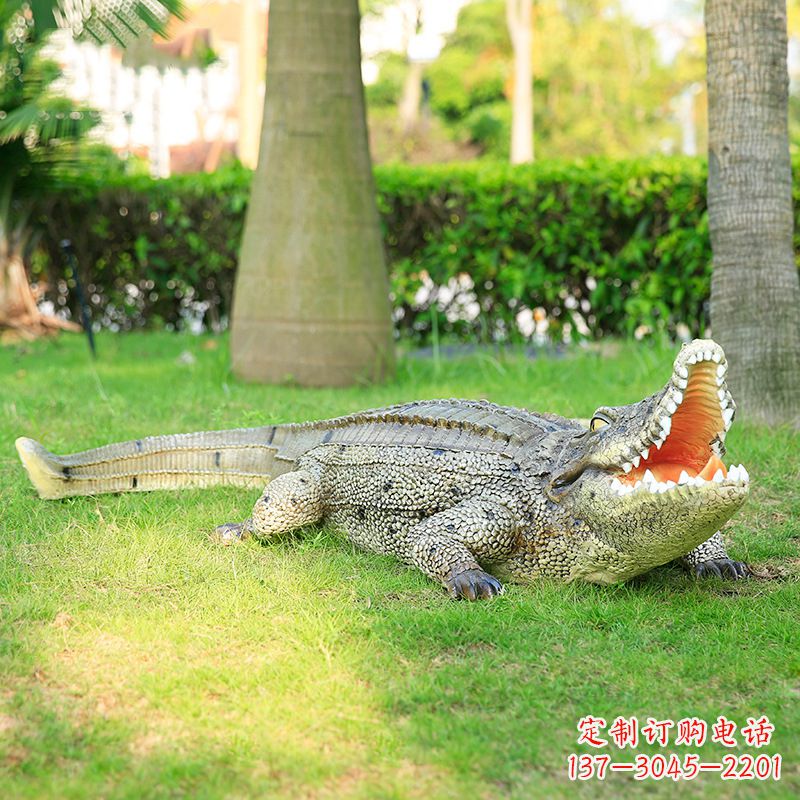 贵州玻璃钢仿真动物雕塑点亮园林景观