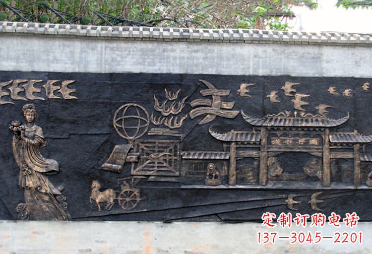贵州玻璃钢仿铜牡丹雕塑