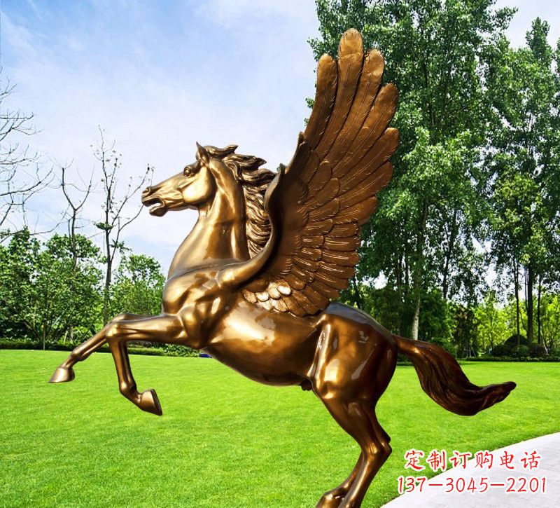 贵州玻璃钢仿铜动物马雕塑精美的艺术品