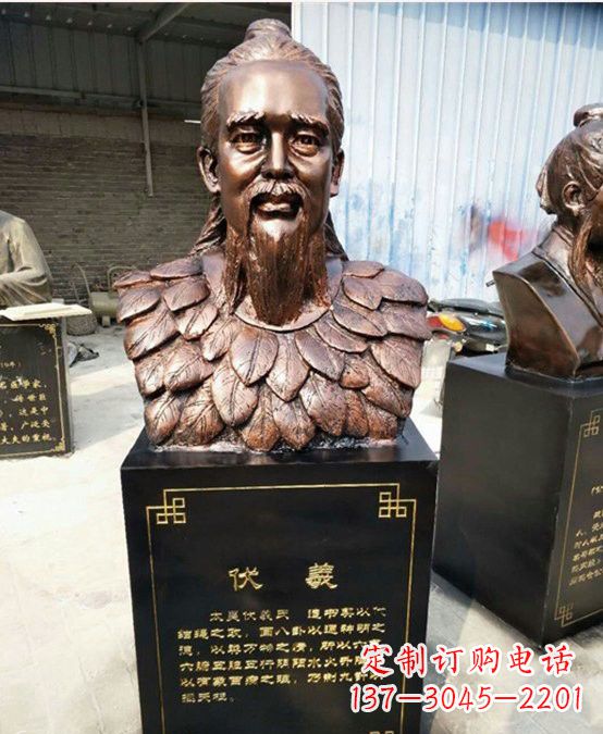 贵州玻璃钢雕刻伏羲头像