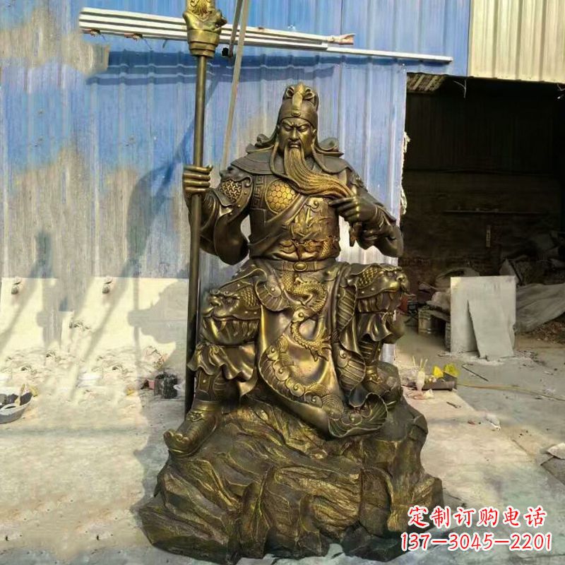 贵州玻璃钢制作的关羽雕塑