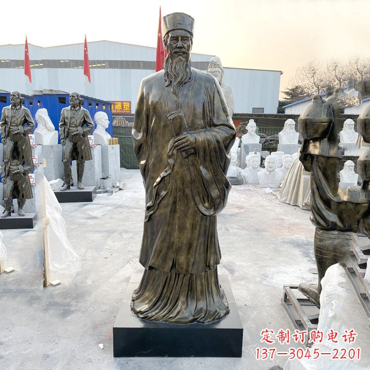 贵州苏东坡玻璃钢仿铜雕塑