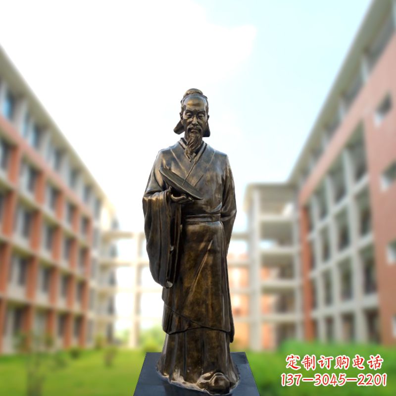 贵州祖冲之雕像——传承校园历史的象征