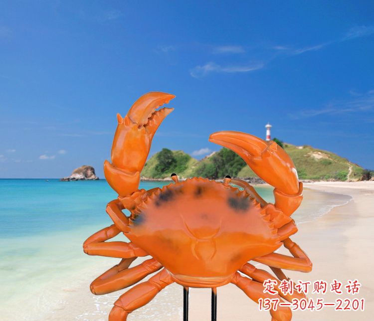 贵州玻璃钢螃蟹雕塑