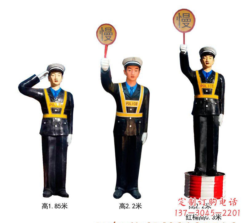 贵州玻璃钢警察雕塑象征警察的英勇