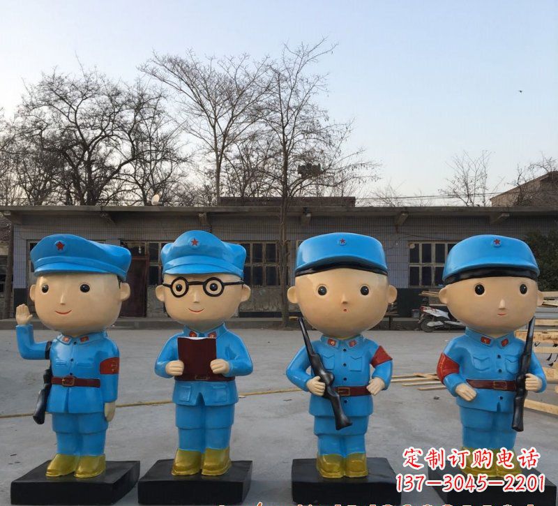 贵州玻璃钢制作的红军雕塑传承精神