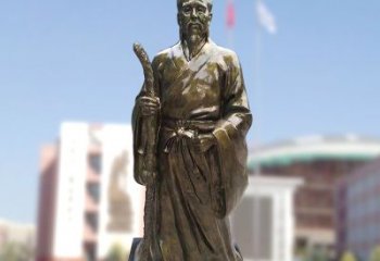 贵州玻璃钢仿铜扁鹊雕塑