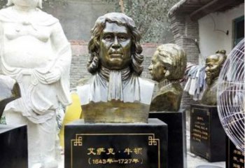 贵州玻璃钢仿铜雕塑——纪念伟大的牛顿