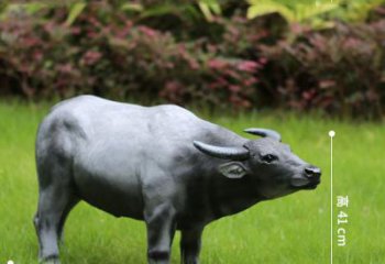 贵州玻璃钢仿真水牛雕塑——点缀公园草坪