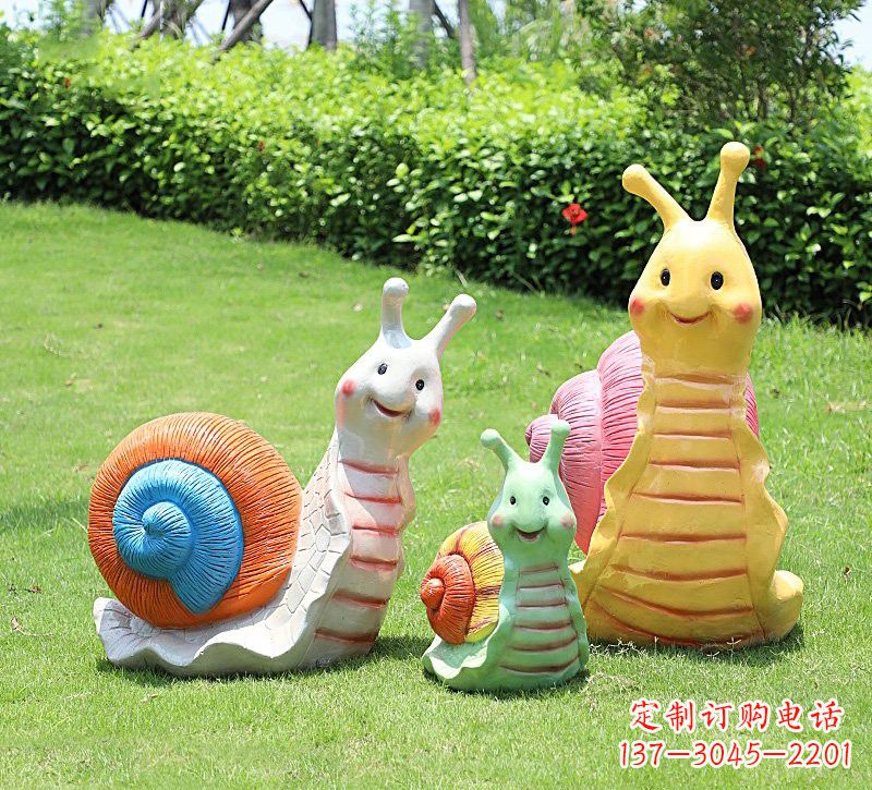 贵州玻璃钢蜗牛雕塑精美艺术品