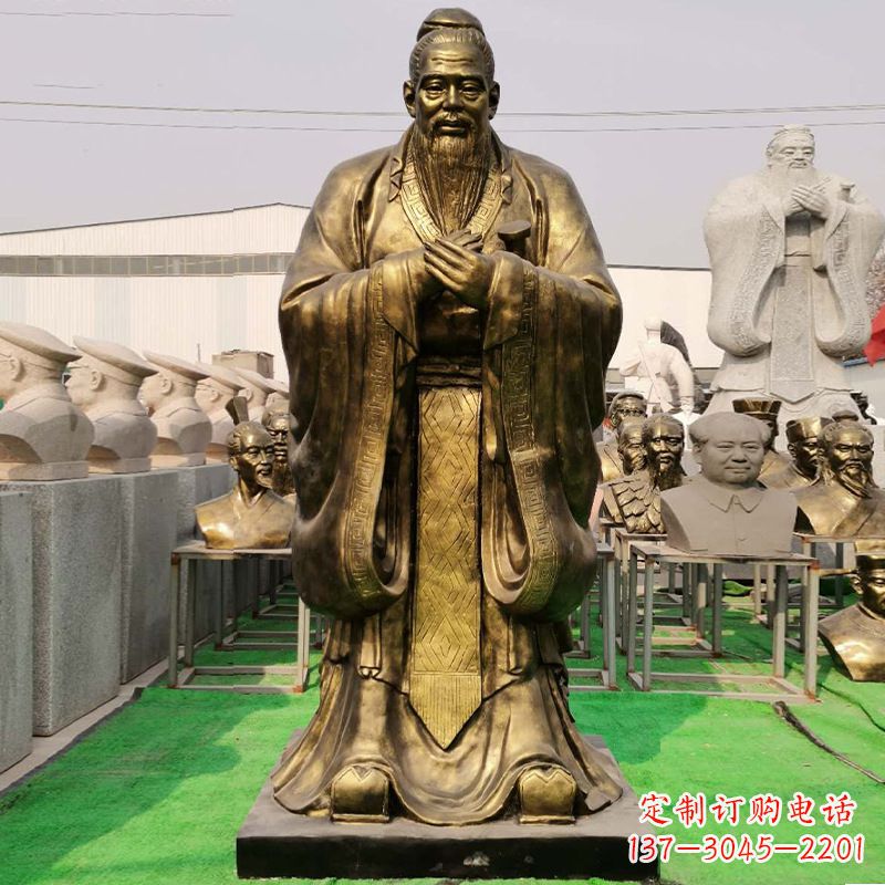 贵州玻璃钢制孔子雕塑