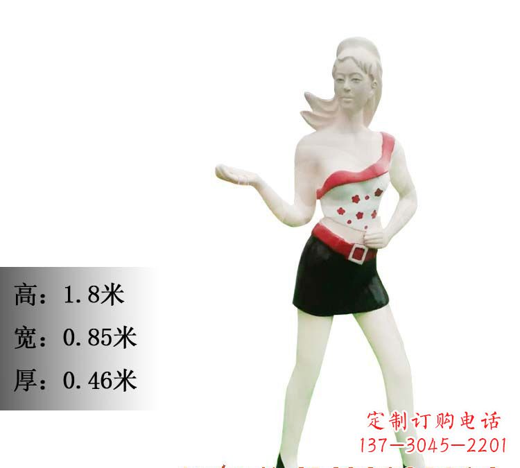贵州玻璃钢美女雕塑精致细腻的艺术精品