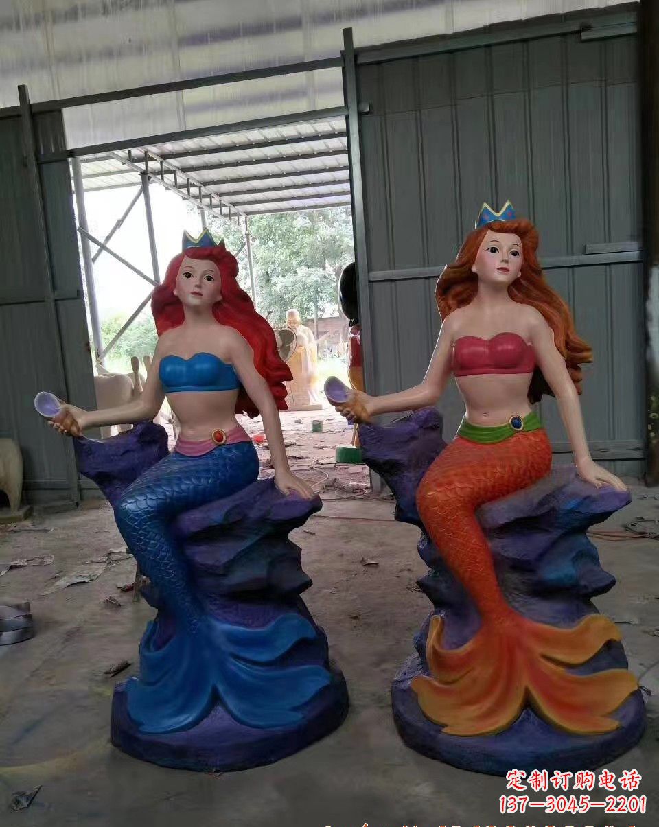 贵州玻璃钢美人鱼雕塑——精美的艺术作品