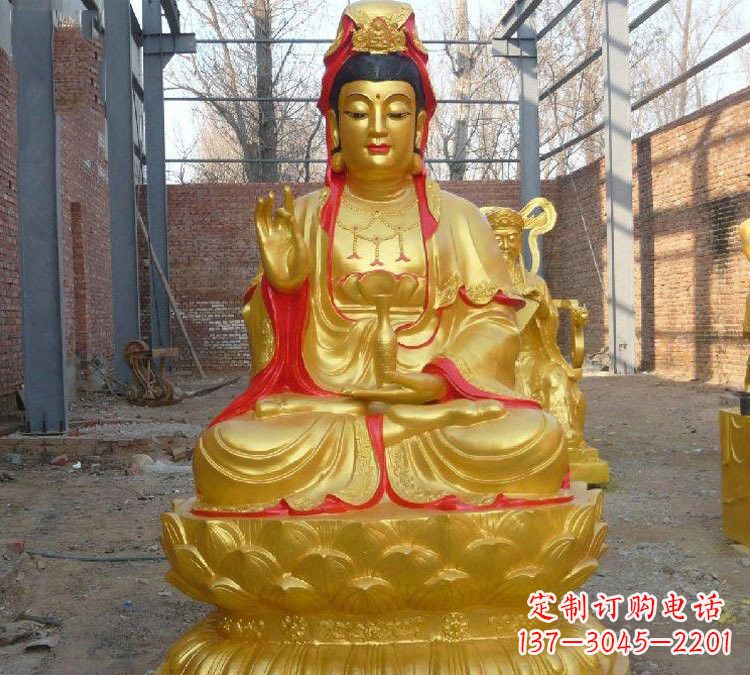 贵州玻璃钢金观音菩萨雕塑