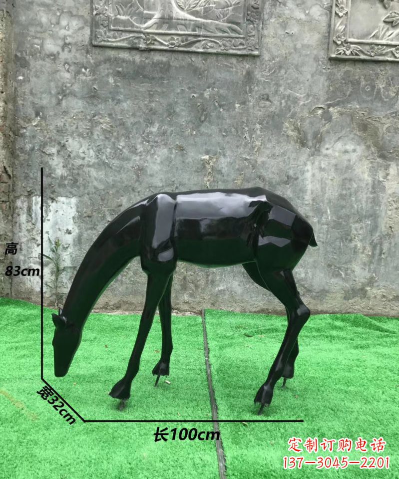 贵州玻璃钢制作的鹿雕塑