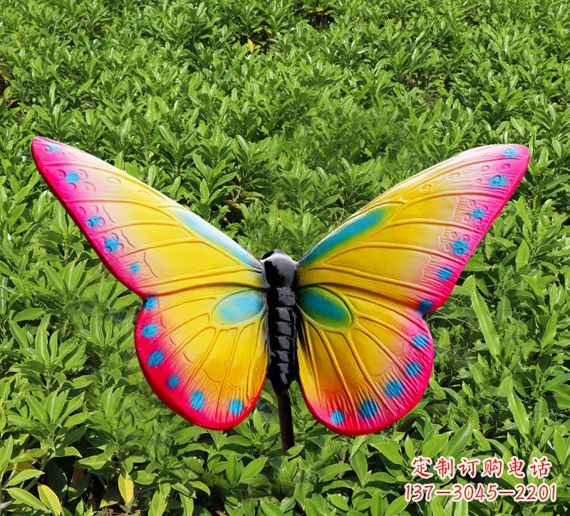 贵州玻璃钢树脂仿真蝴蝶雕塑