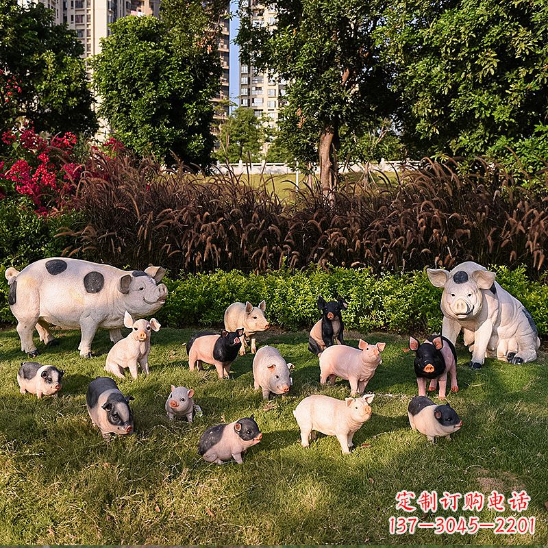 贵州玻璃钢树脂仿真动物雕塑——公园农家院精美装饰