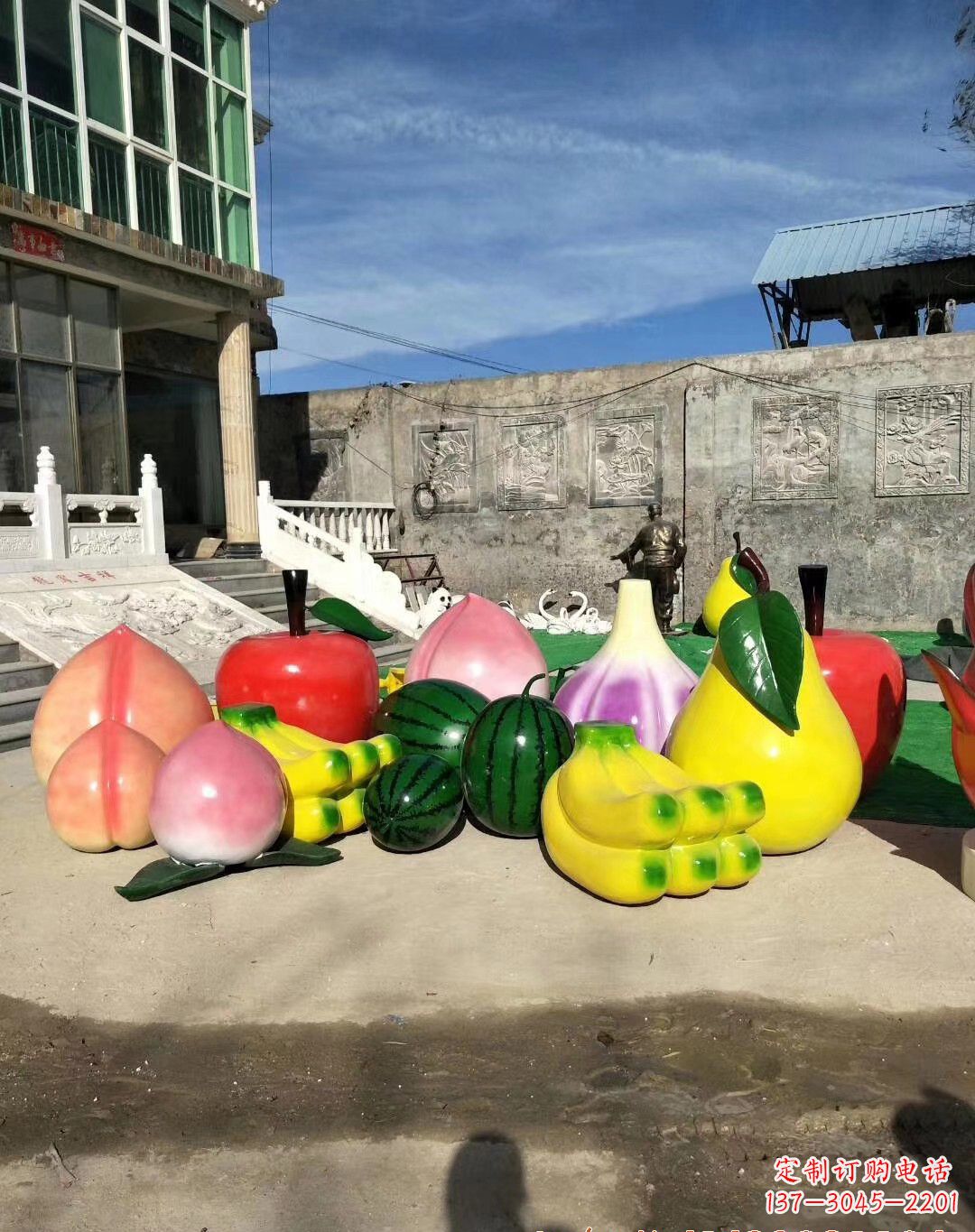 贵州玻璃钢水果雕塑一种别致的艺术
